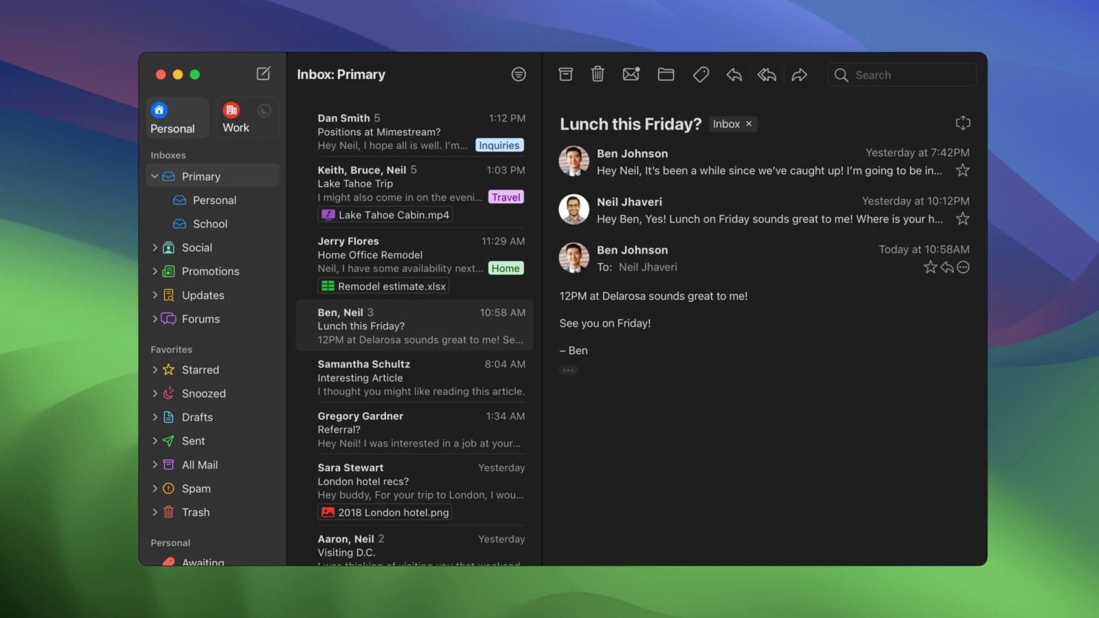 Overview of Mimestream for macOS 2026