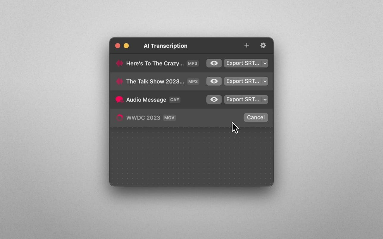 AI Transcription 2.15 macOS 2026