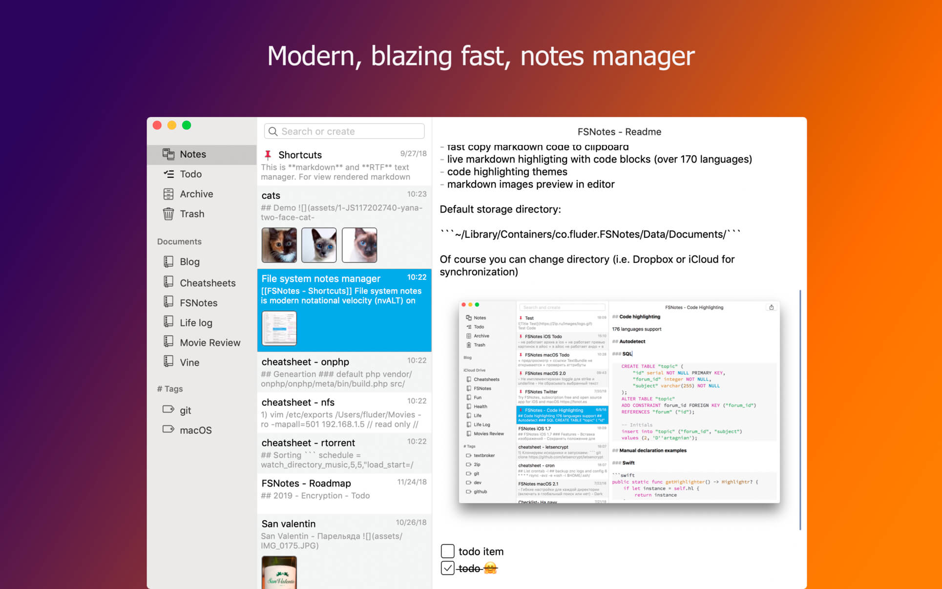 FSNotes 7.0.0