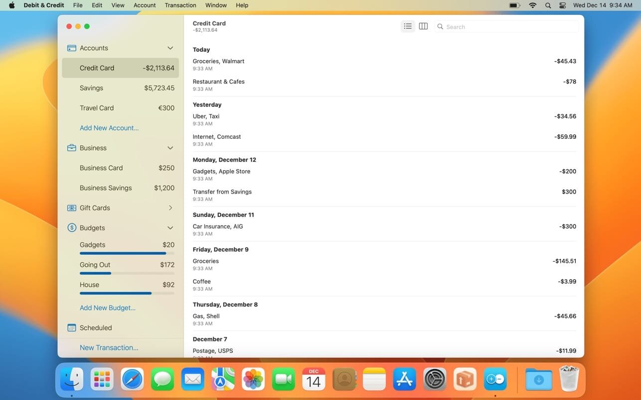 Debit & Credit Premium 7.6.1