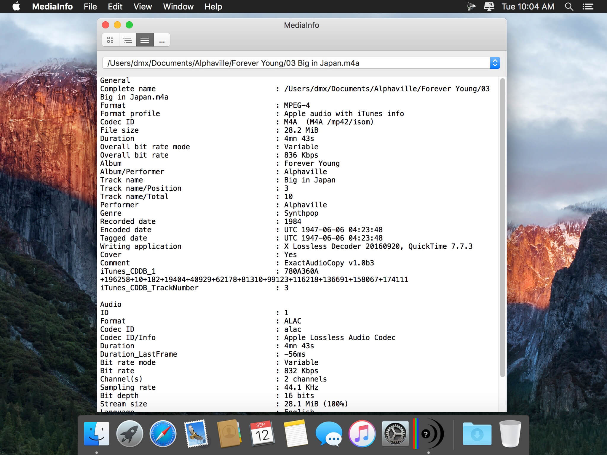 MediaInfo 26.01 macOS 2026