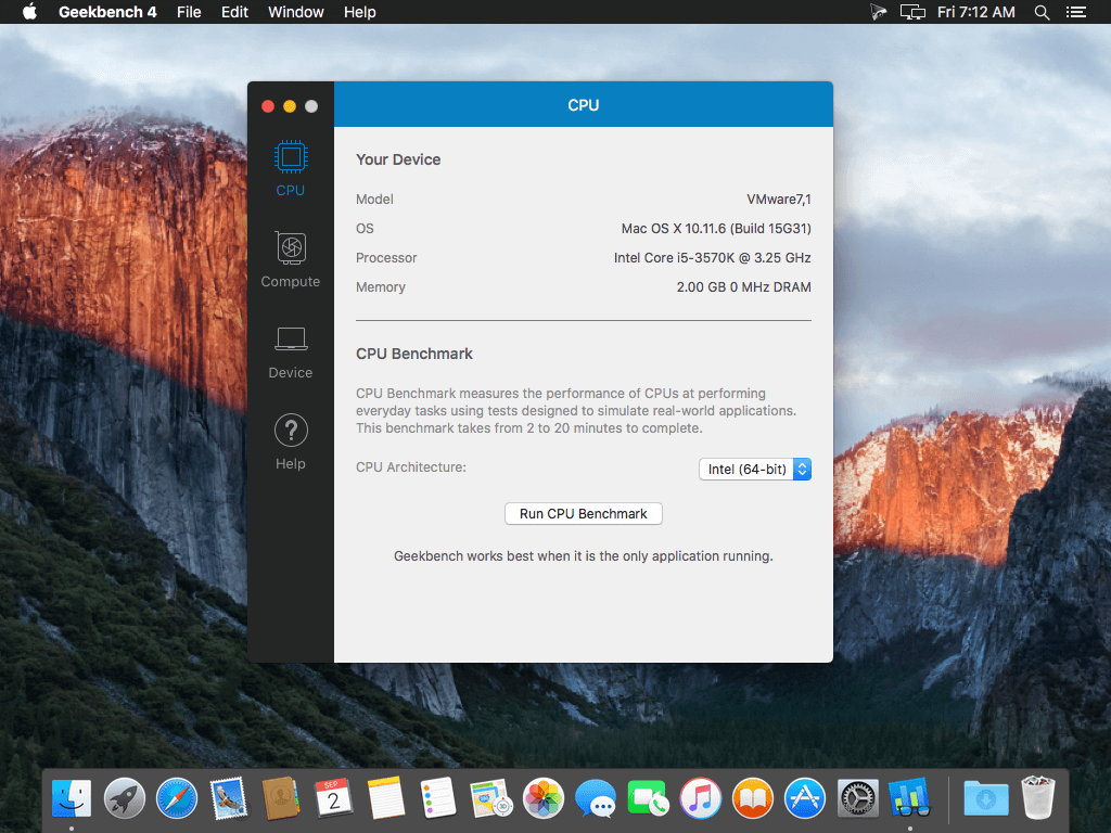 Geekbench 6.6.0 macOS 2026